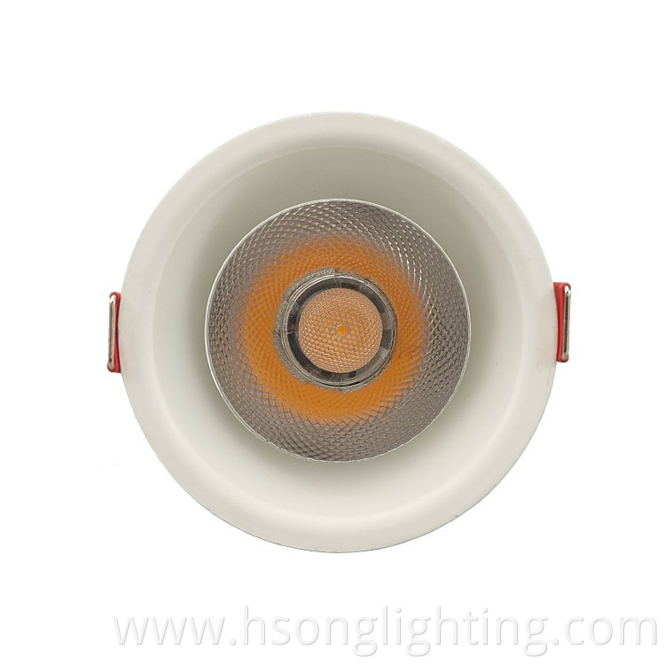 Deep Anti Glare project quality led cob downlight 10w die-casting aluminium recessed downlight for hotel